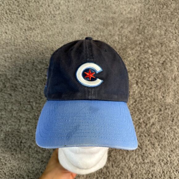 ’47 Other - Chicago Cubs Hat Mens One Size Black Blue Strap Back Adjustable Cap '47 READ